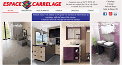 Desktop Screenshot of espacecarrelage.fr