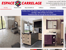 Tablet Screenshot of espacecarrelage.fr
